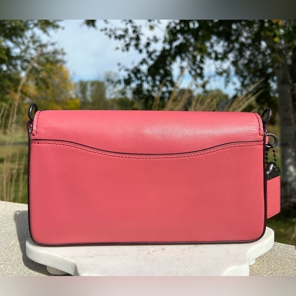 Coach 1941 Dinky Crossbody 20215 Dahlia Pink Rose Calfskin Leather EUC - Picture 10 of 17